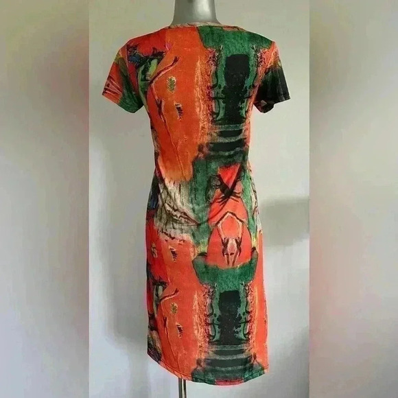 FREE ✅Women’s Graphic T  Shirt Dress - Picture 6 of 14